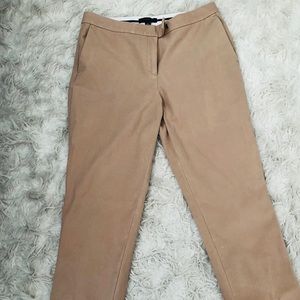 Straight Leg Beige Pants